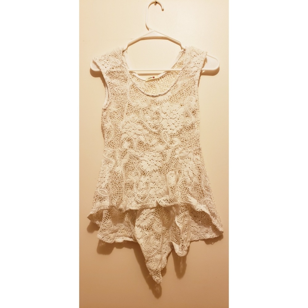 Lace Peplum Shirt